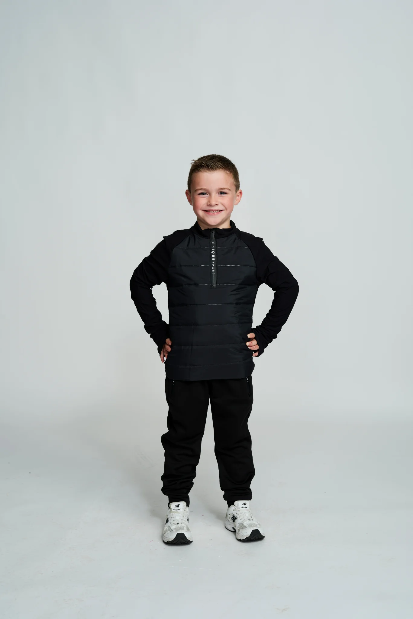 Empower Padded Half-zip Top Boys - Image 6