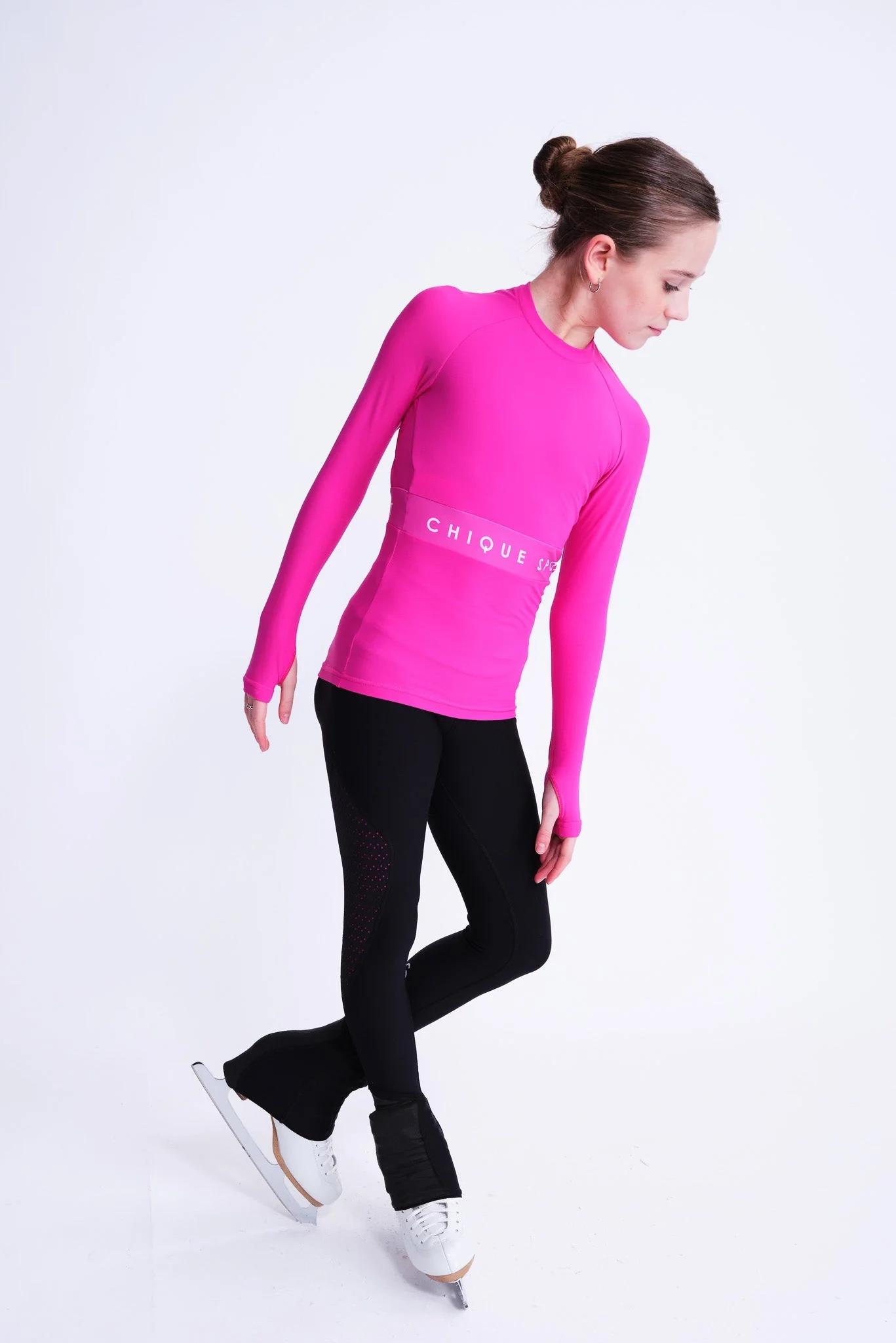 Empower Long-Sleeve Top in Fuchsia - Image 3