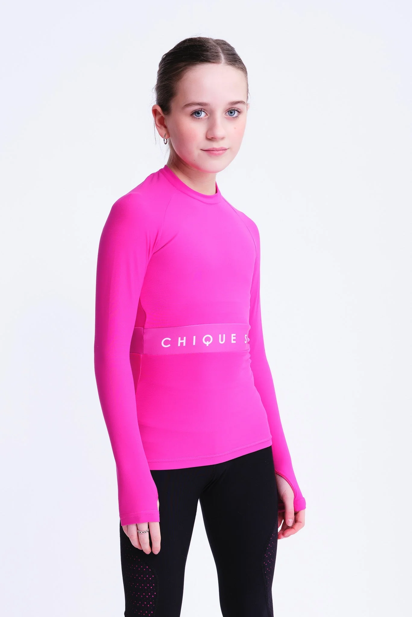 Empower Long-Sleeve Top in Fuchsia - Image 4