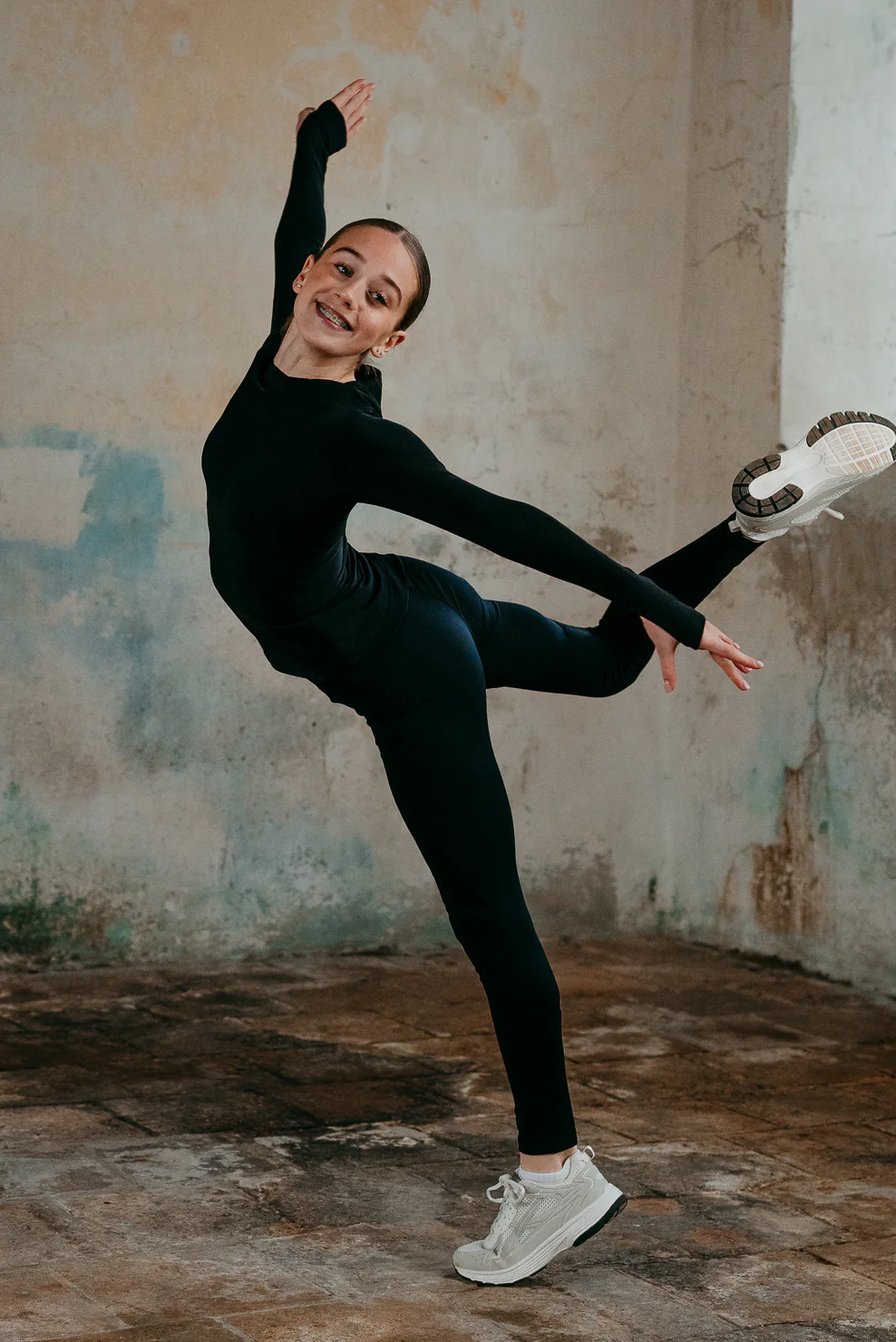 Phoenix Long Sleeve Top in Black - Image 3