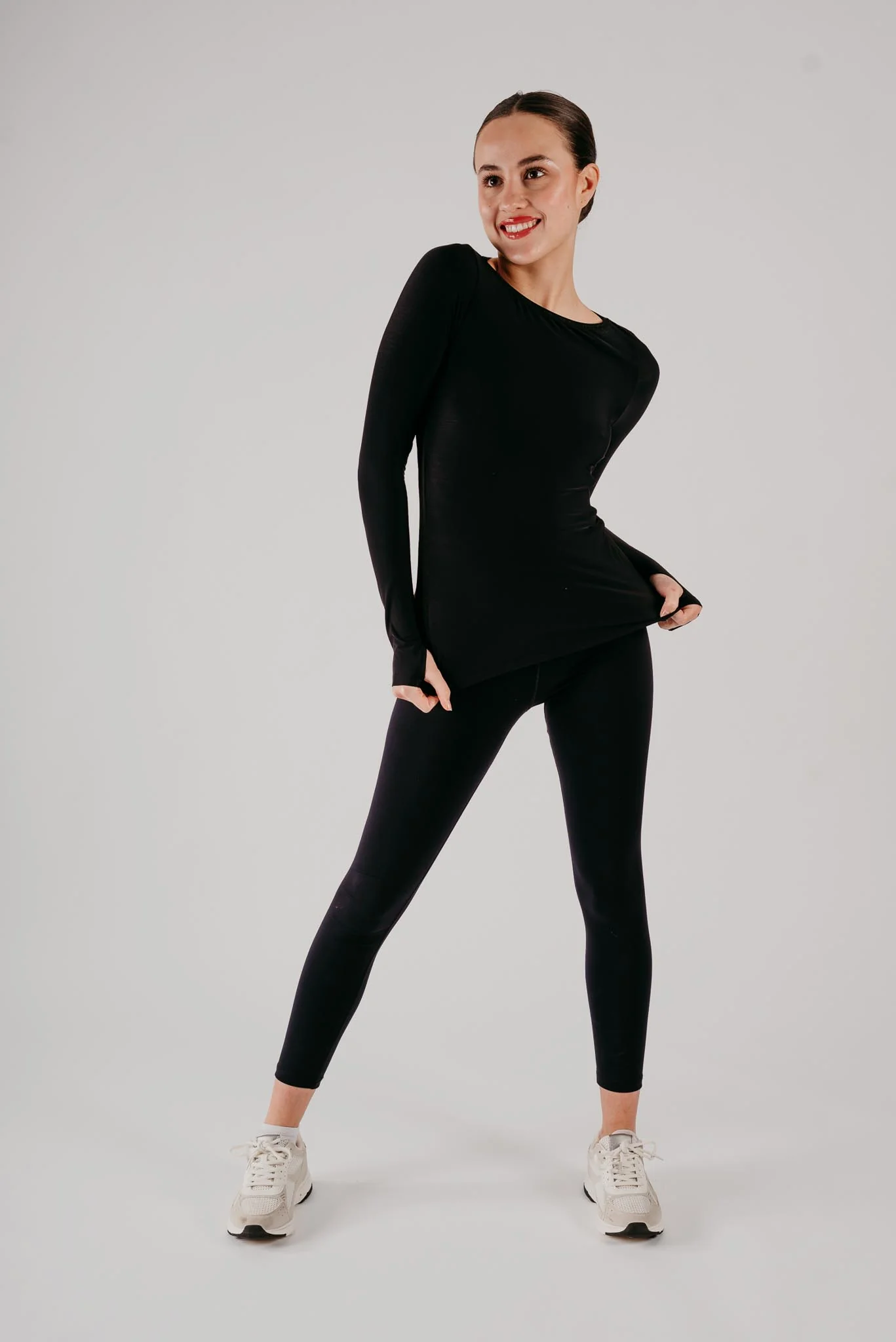 Phoenix Long Sleeve Top in Black - Image 4