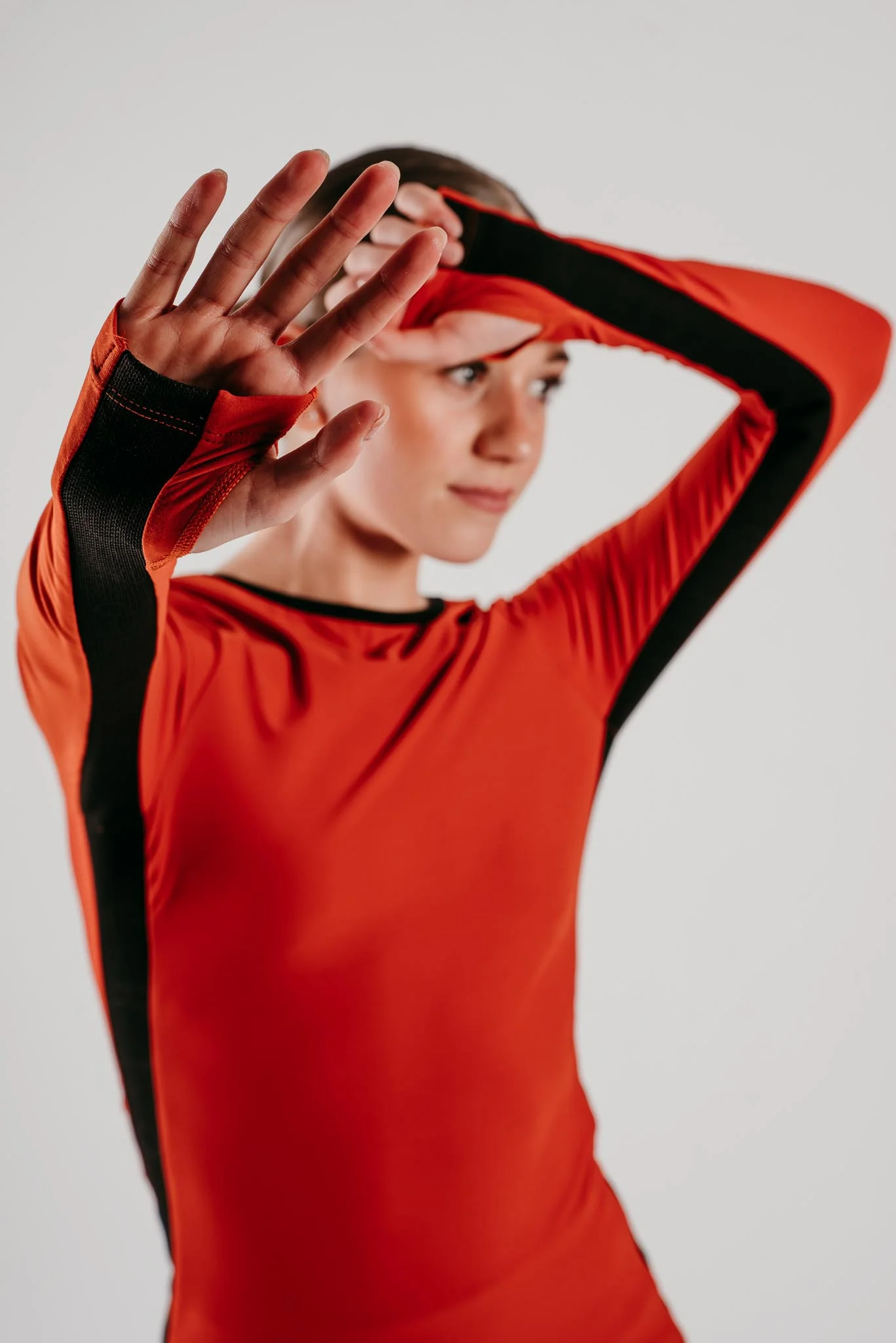 Phoenix Long Sleeve Top in Ember - Image 3