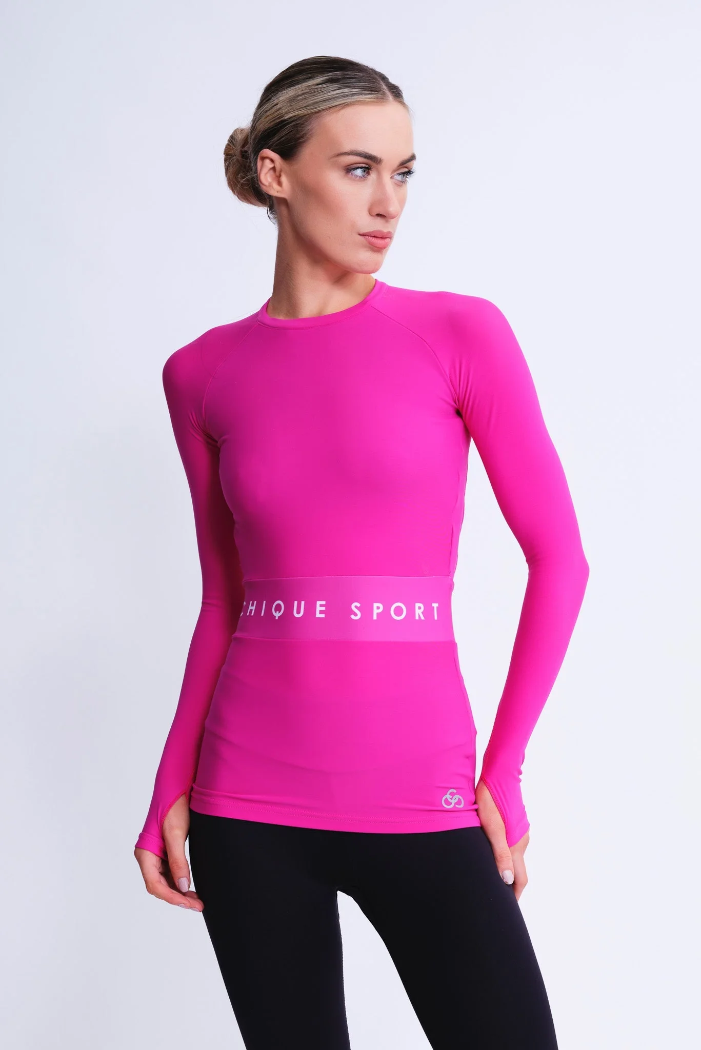 Empower Long-Sleeve Top in Fuchsia - Image 4