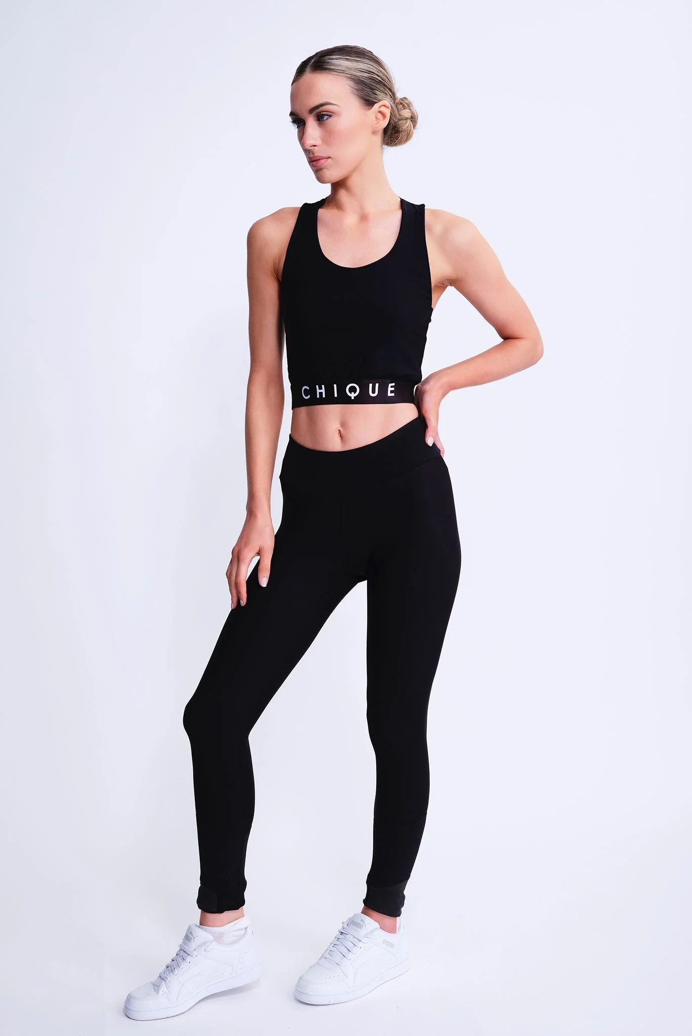 Fierce Halo Crop Top in Black - Image 4