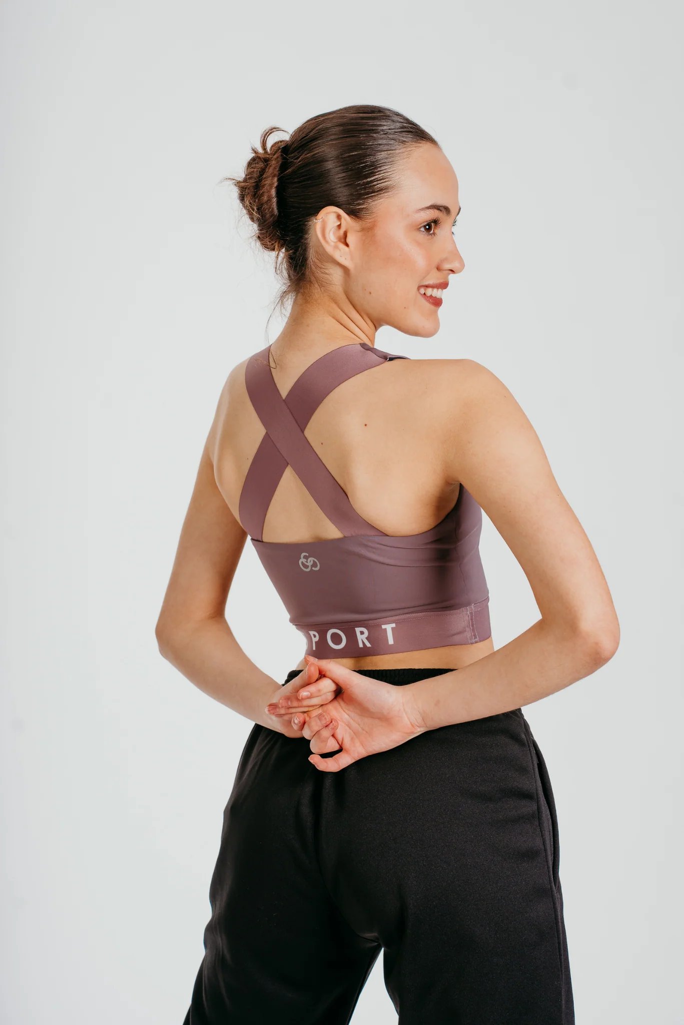 Fierce Halo Crop Top in Mink - Image 3