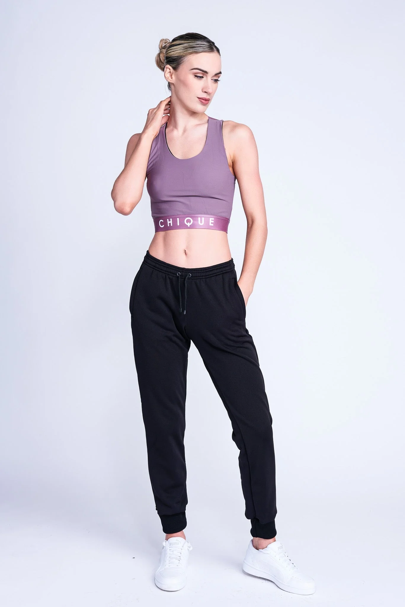 Fierce X Crop Top in Mink - Image 3