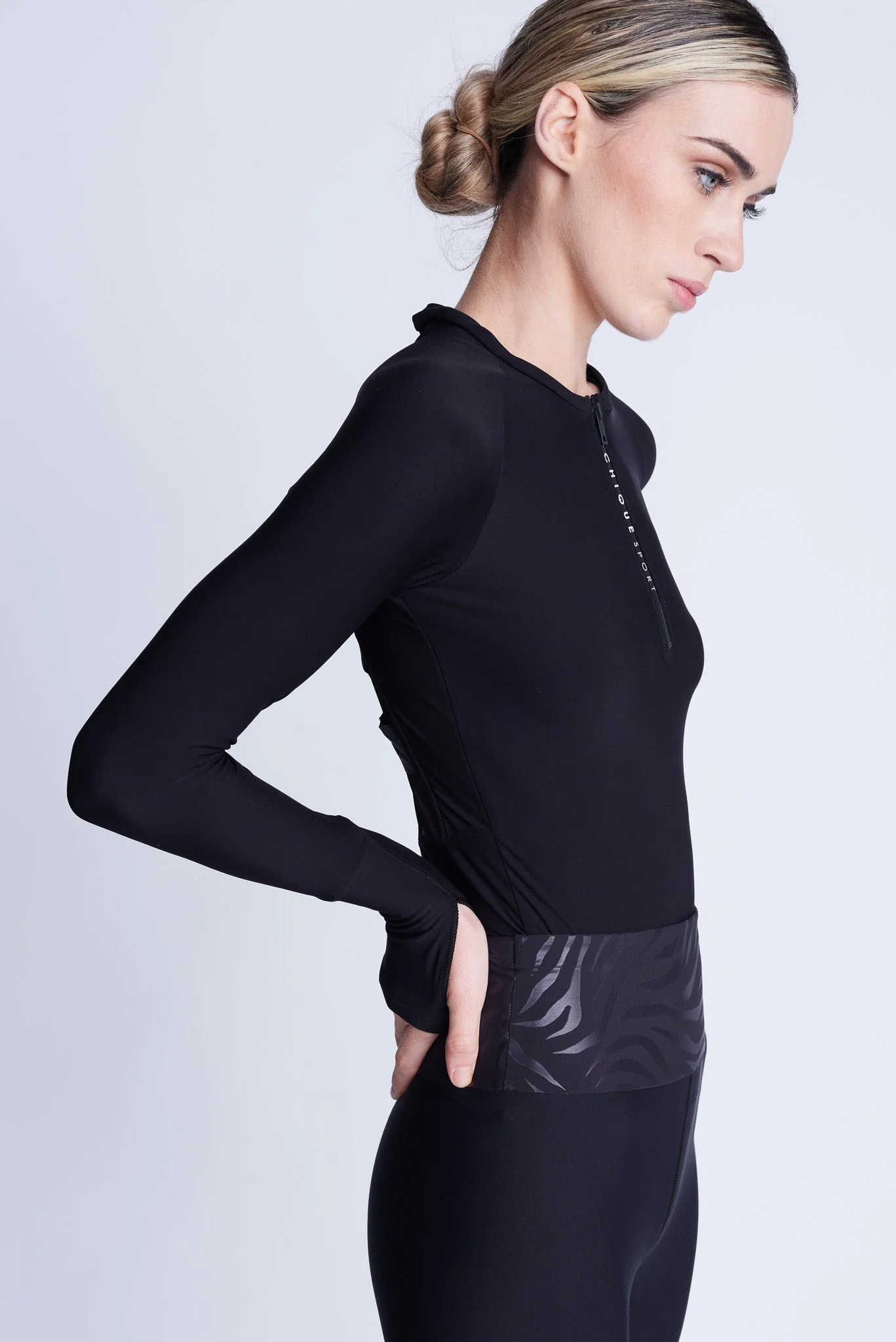 Iconic Half-Zip Top in Black - Image 16