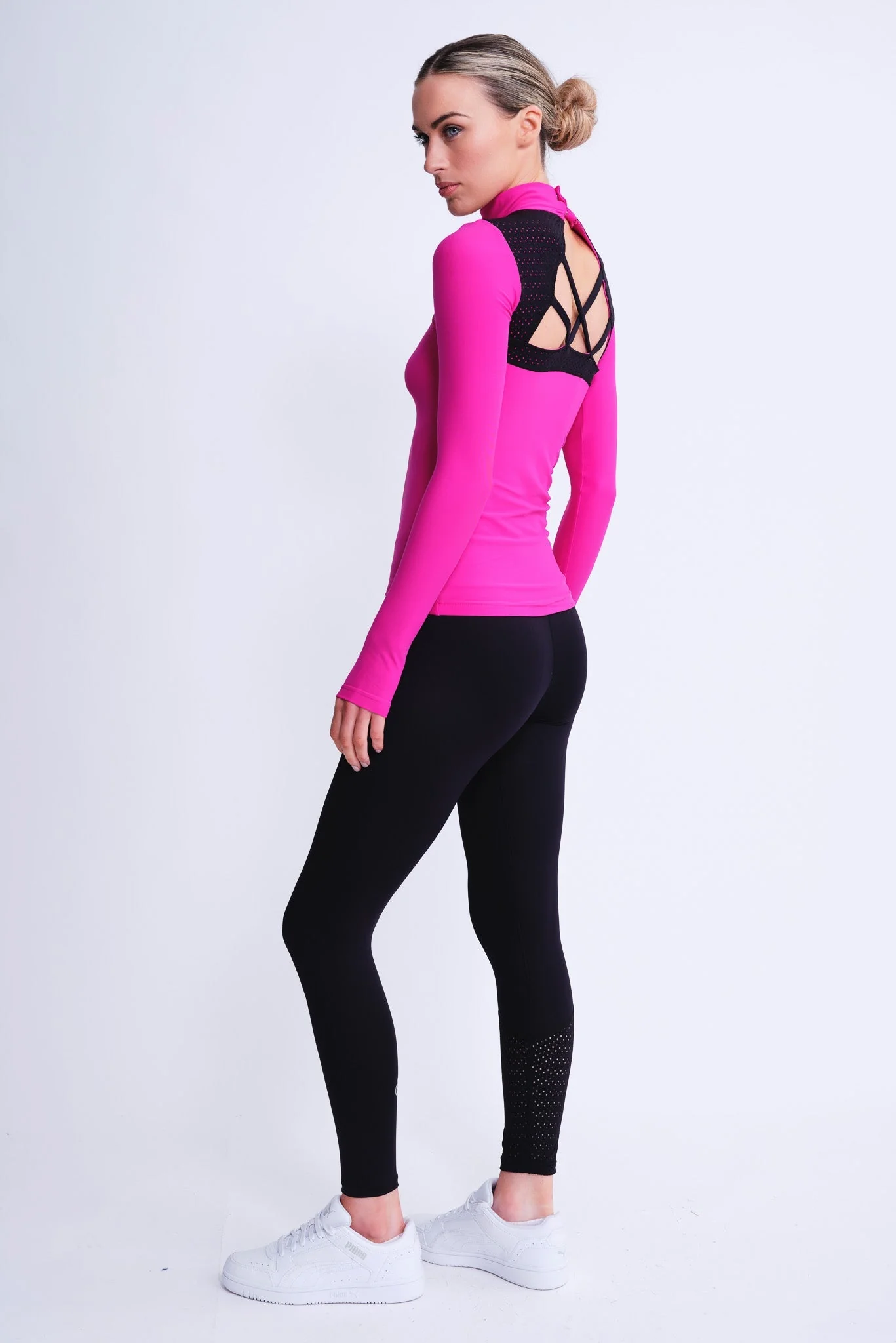 Passion Long-Sleeve Top in Fuchsia - Image 3